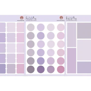 برچسب پالت رنگی میواستیکر کدCPC02 مجموعه سه برگی