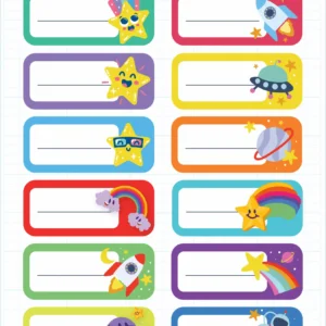 برچسب نام و نام خانوادگی میواستیکر کد SC01