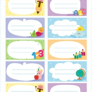 برچسب نام و نام خانوادگی میواستیکر کد SC12