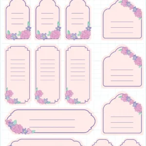 برچسب نام و نام خانوادگی میواستیکر کد SC14