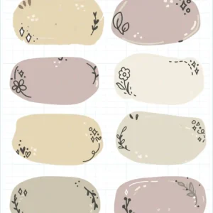 برچسب نام و نام خانوادگی میواستیکر کد SC19