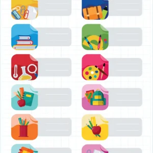 برچسب نام و نام خانوادگی میواستیکر کد SC21