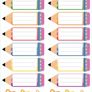 برچسب نام و نام خانوادگی میواستیکر کد SC03