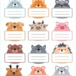 برچسب نام و نام خانوادگی میواستیکر کد SC41